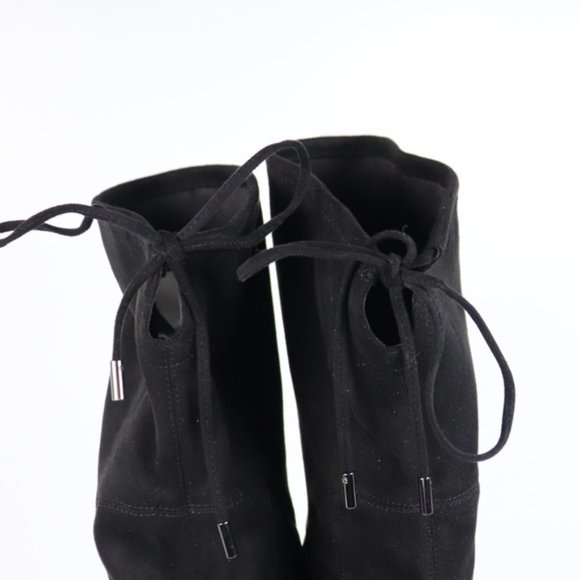 Marc Fisher Yuna Faux Suede Over the Knee Pointed Toe Boots Size 7 Black - Picture 6 of 9